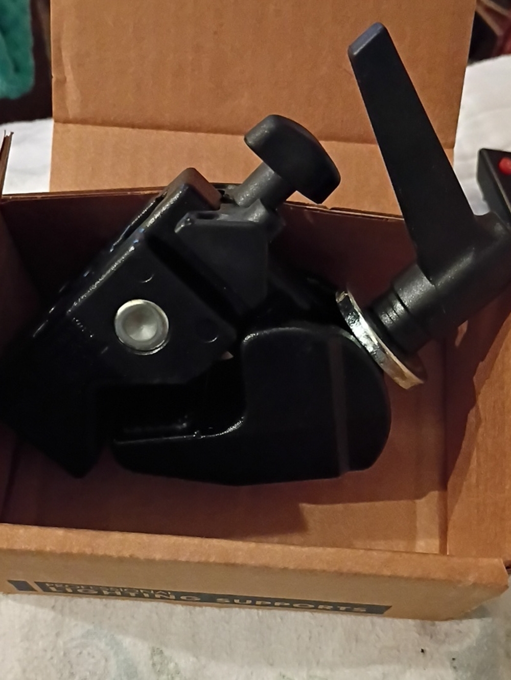 Black Heavy-Duty Clamp with Lever